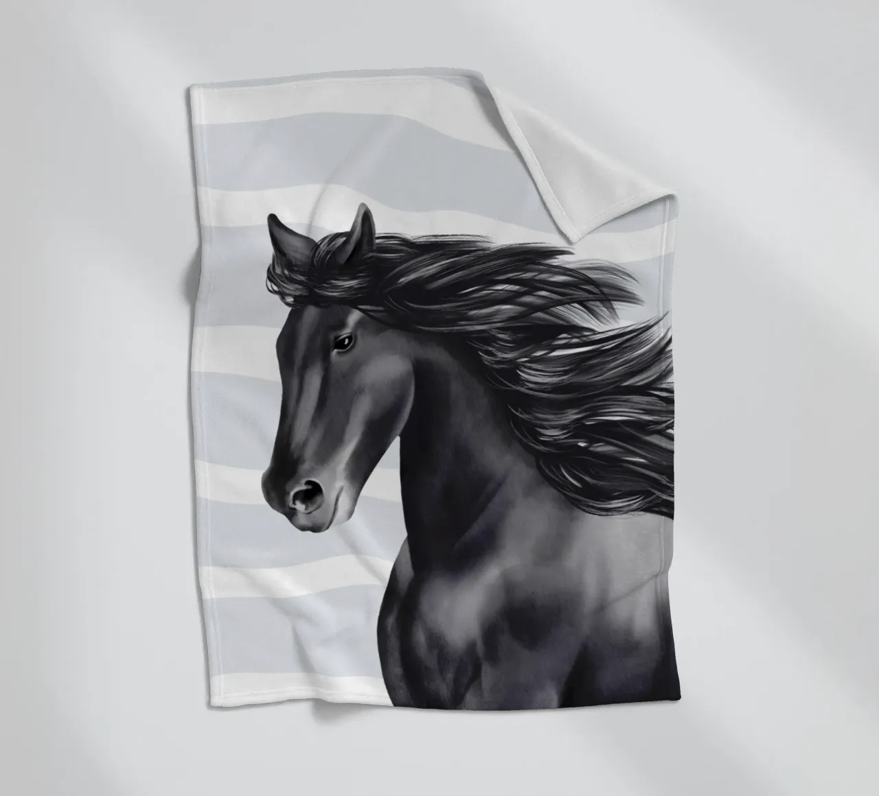 Friese Portrait coperta in pile da Moonlit Illustrations