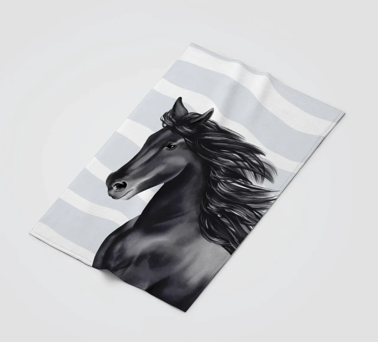Friese Portrait coperta in pile da Moonlit Illustrations