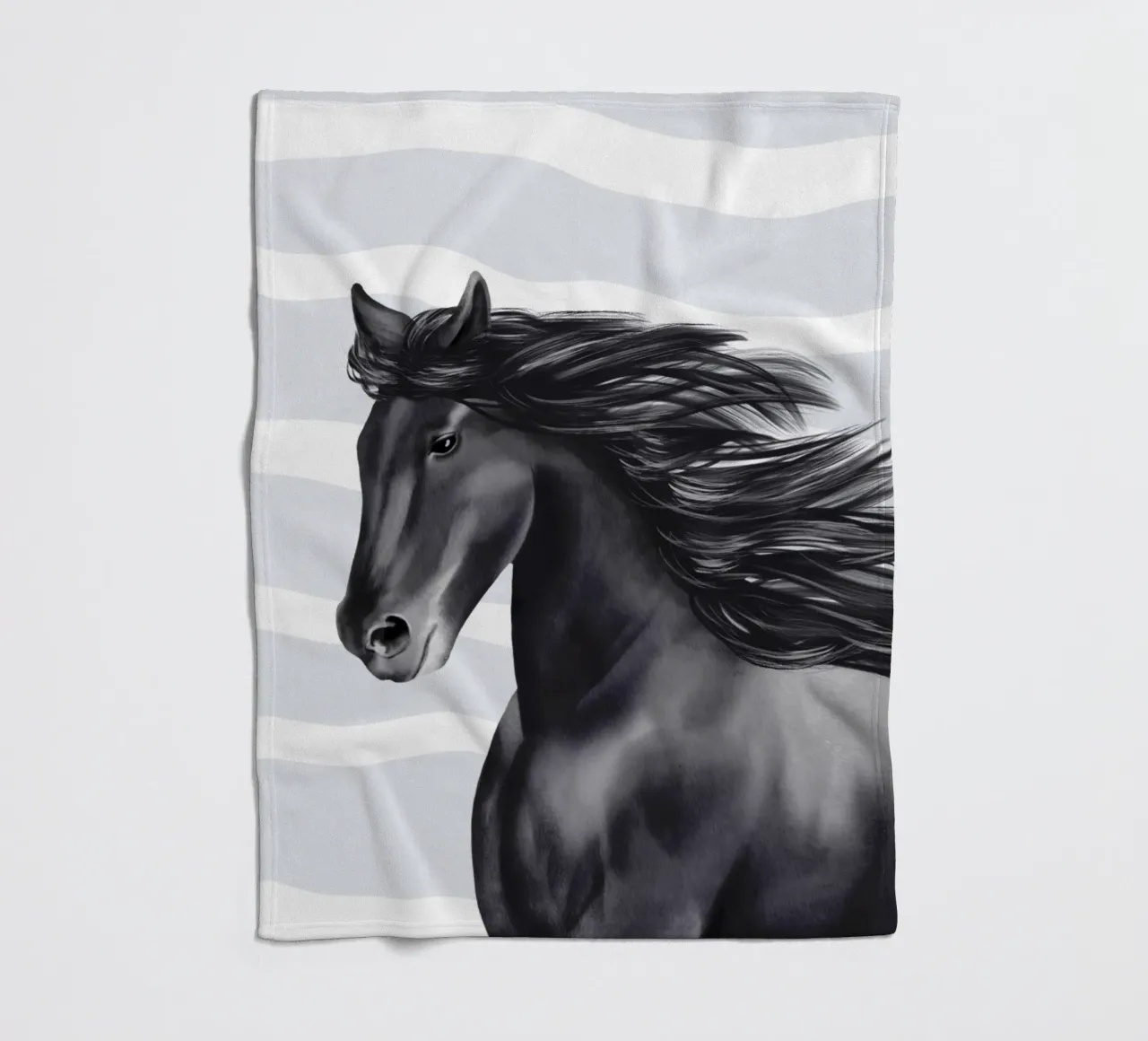 Friese Portrait coperta in pile da Moonlit Illustrations