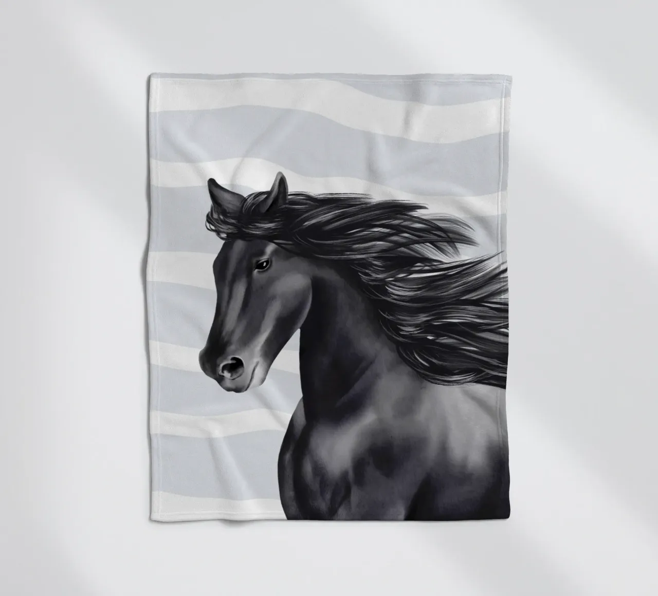 Friese Portrait coperta in pile da Moonlit Illustrations