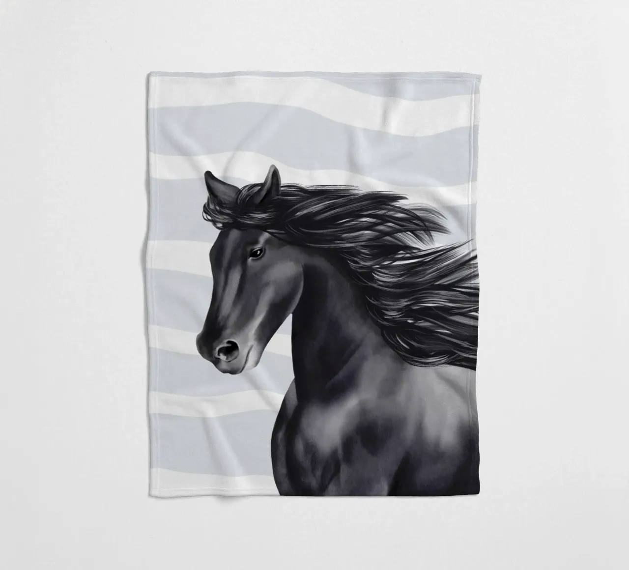 Friese Portrait coperta in pile da Moonlit Illustrations