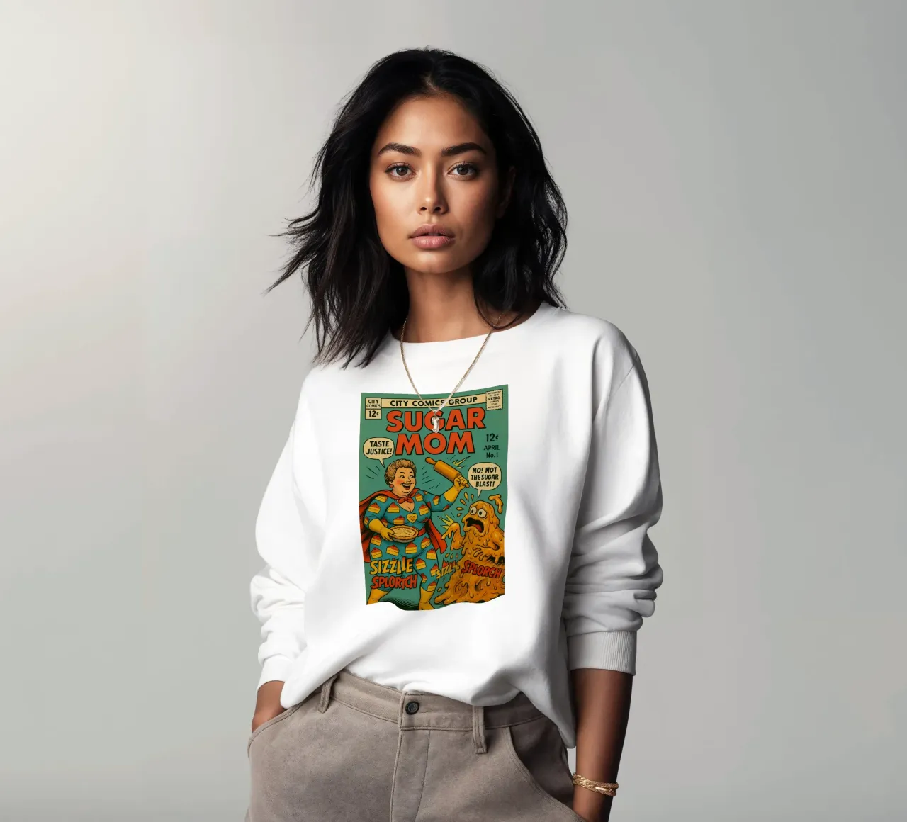 SUGAR MOM - Fresh Supes On The Block felpa da Vintage Van Gogh