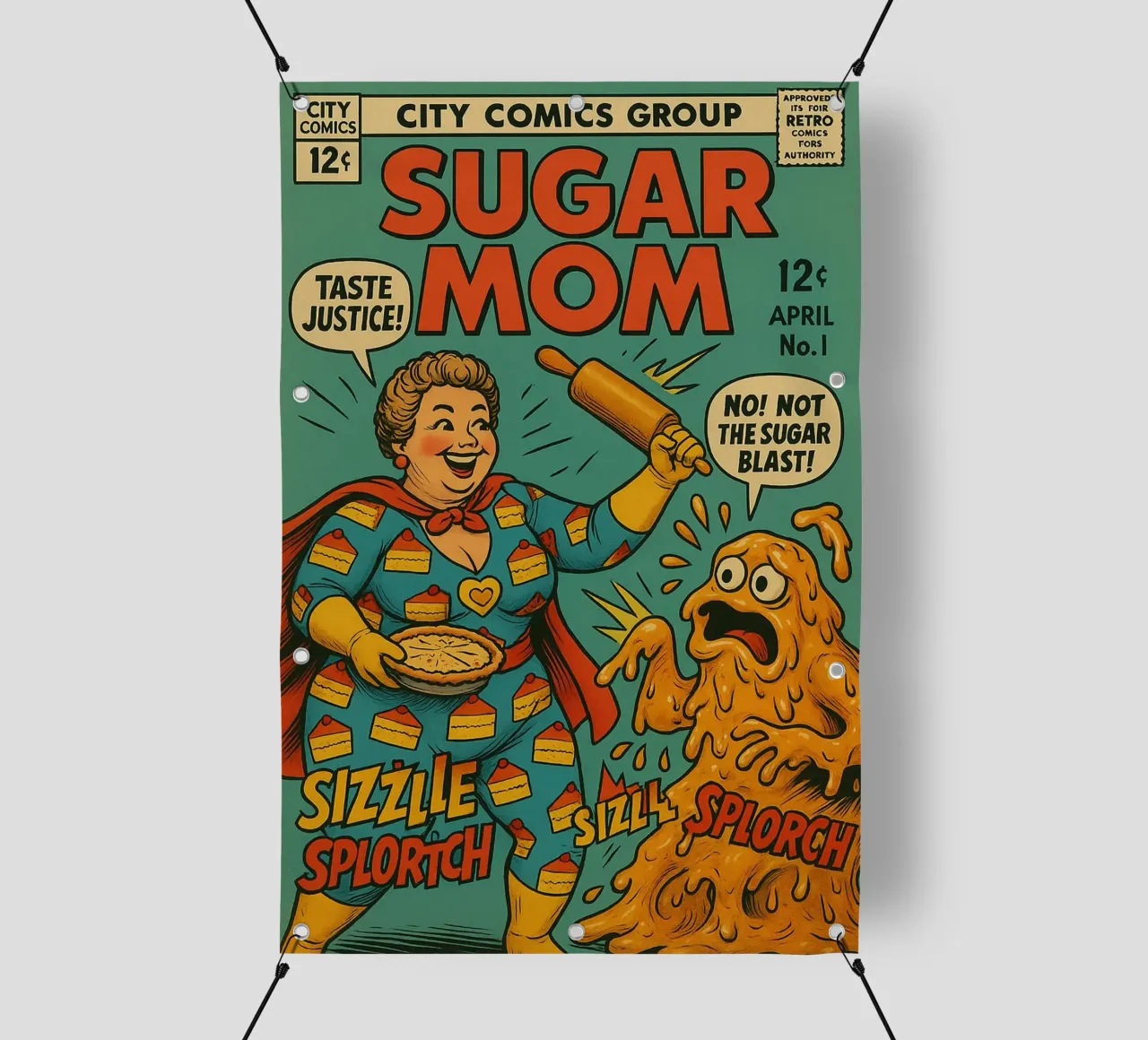 SUGAR MOM - Fresh Supes On The Block telo in pvc da Vintage Van Gogh