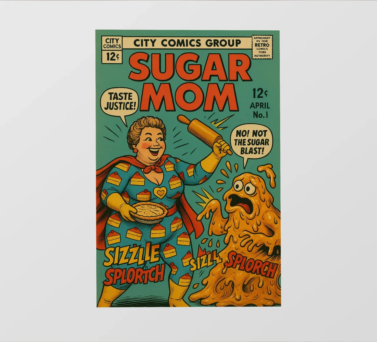 SUGAR MOM - Fresh Supes On The Block telo in pvc da Vintage Van Gogh