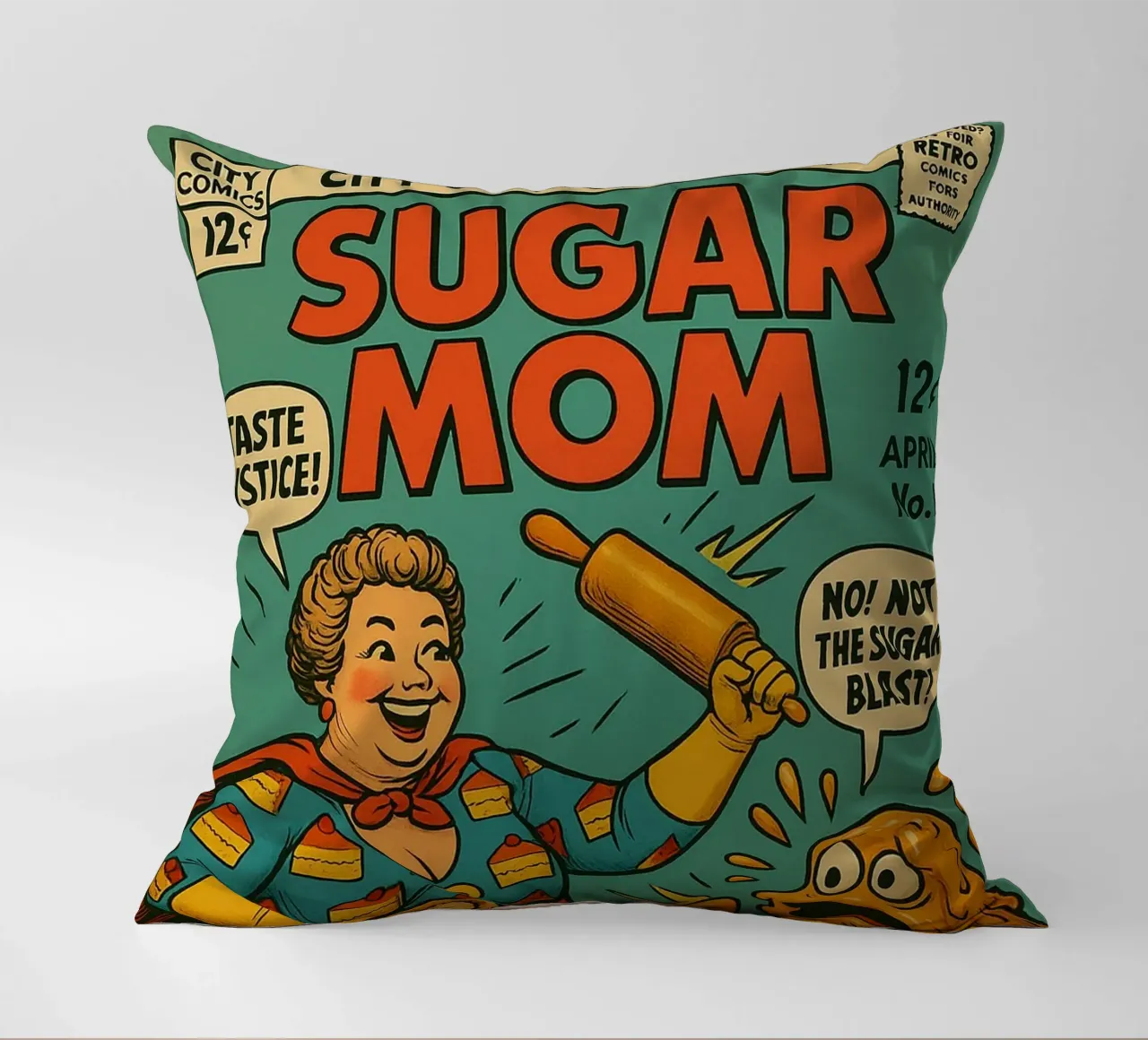 SUGAR MOM - Fresh Supes On The Block cuscino da Vintage Van Gogh