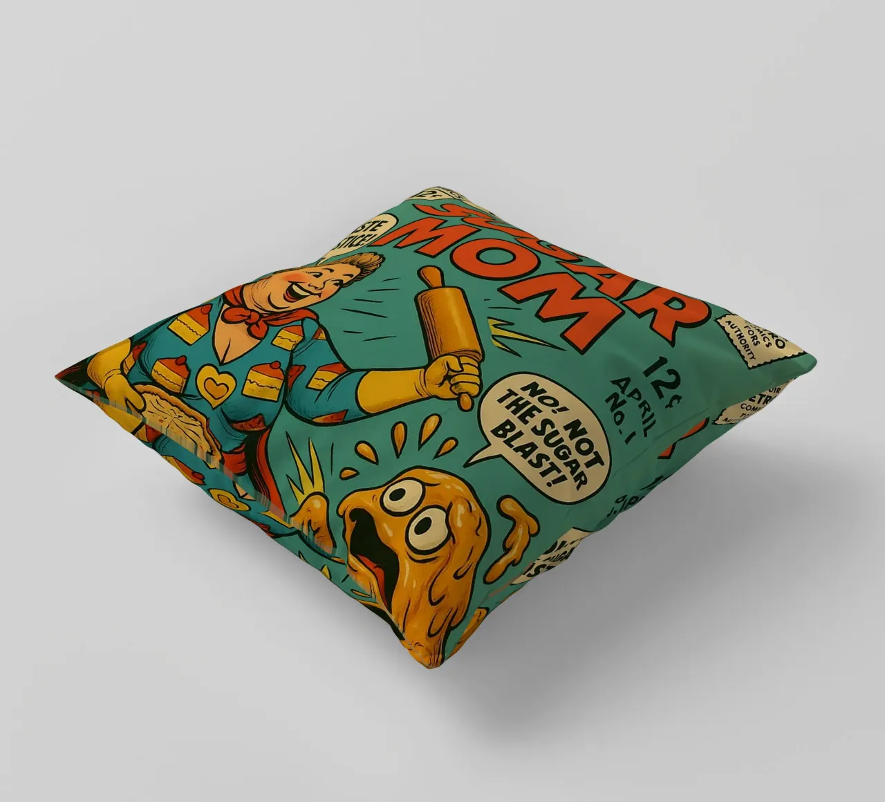 SUGAR MOM - Fresh Supes On The Block cuscino da Vintage Van Gogh