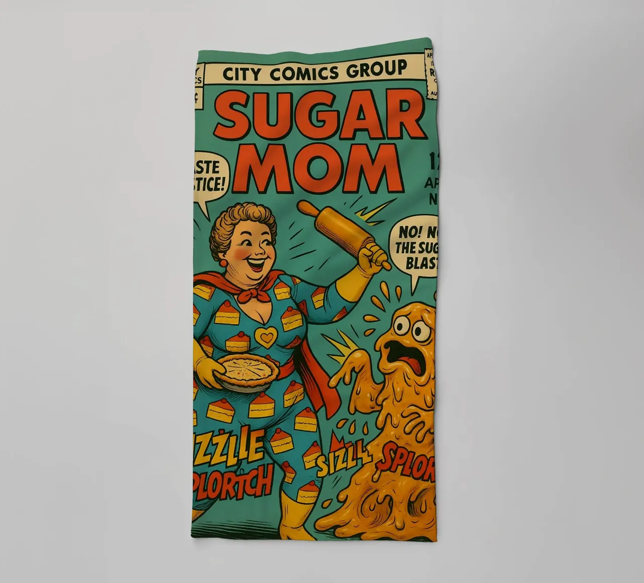 SUGAR MOM - Fresh Supes On The Block asciugamano da bagno da Vintage Van Gogh