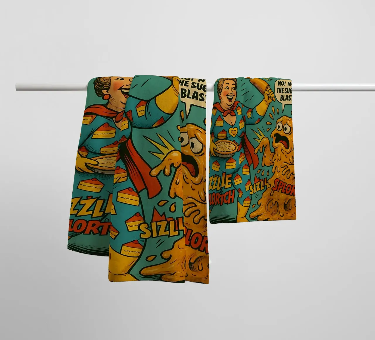 SUGAR MOM - Fresh Supes On The Block asciugamano da bagno da Vintage Van Gogh