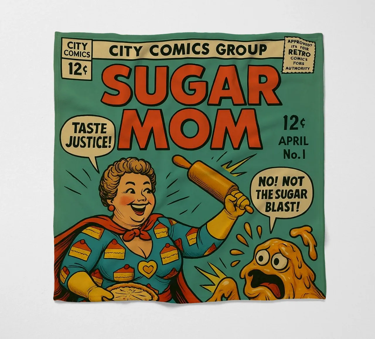SUGAR MOM - Fresh Supes On The Block coperta in pile da Vintage Van Gogh