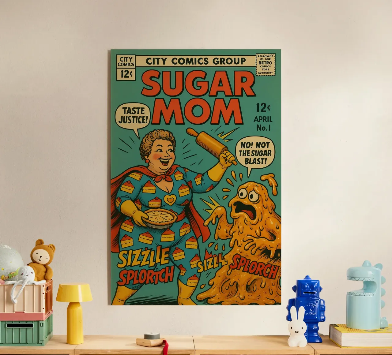 SUGAR MOM - Fresh Supes On The Block plexiglass da Vintage Van Gogh
