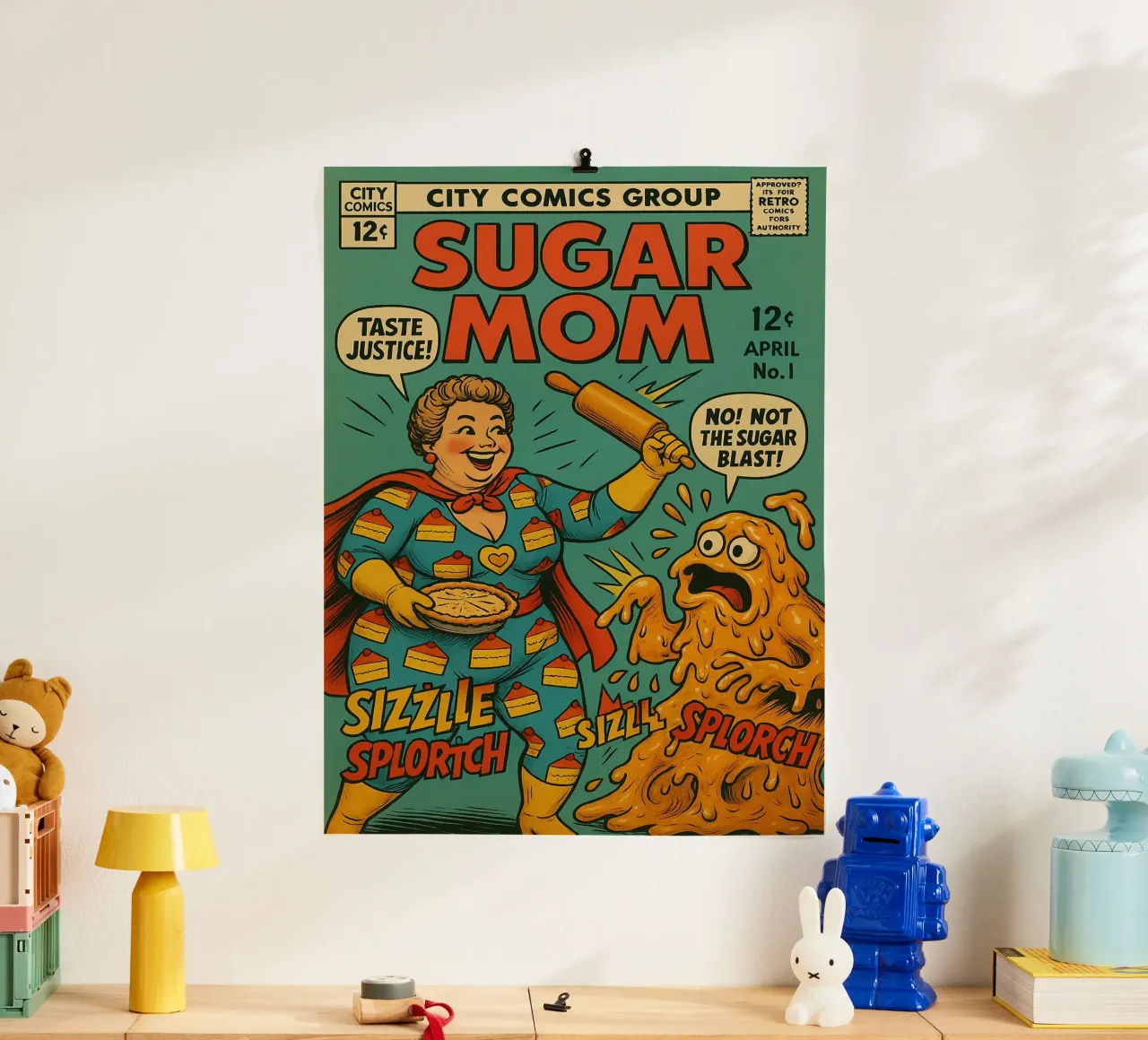 SUGAR MOM - Fresh Supes On The Block carta hahnemühle da Vintage Van Gogh