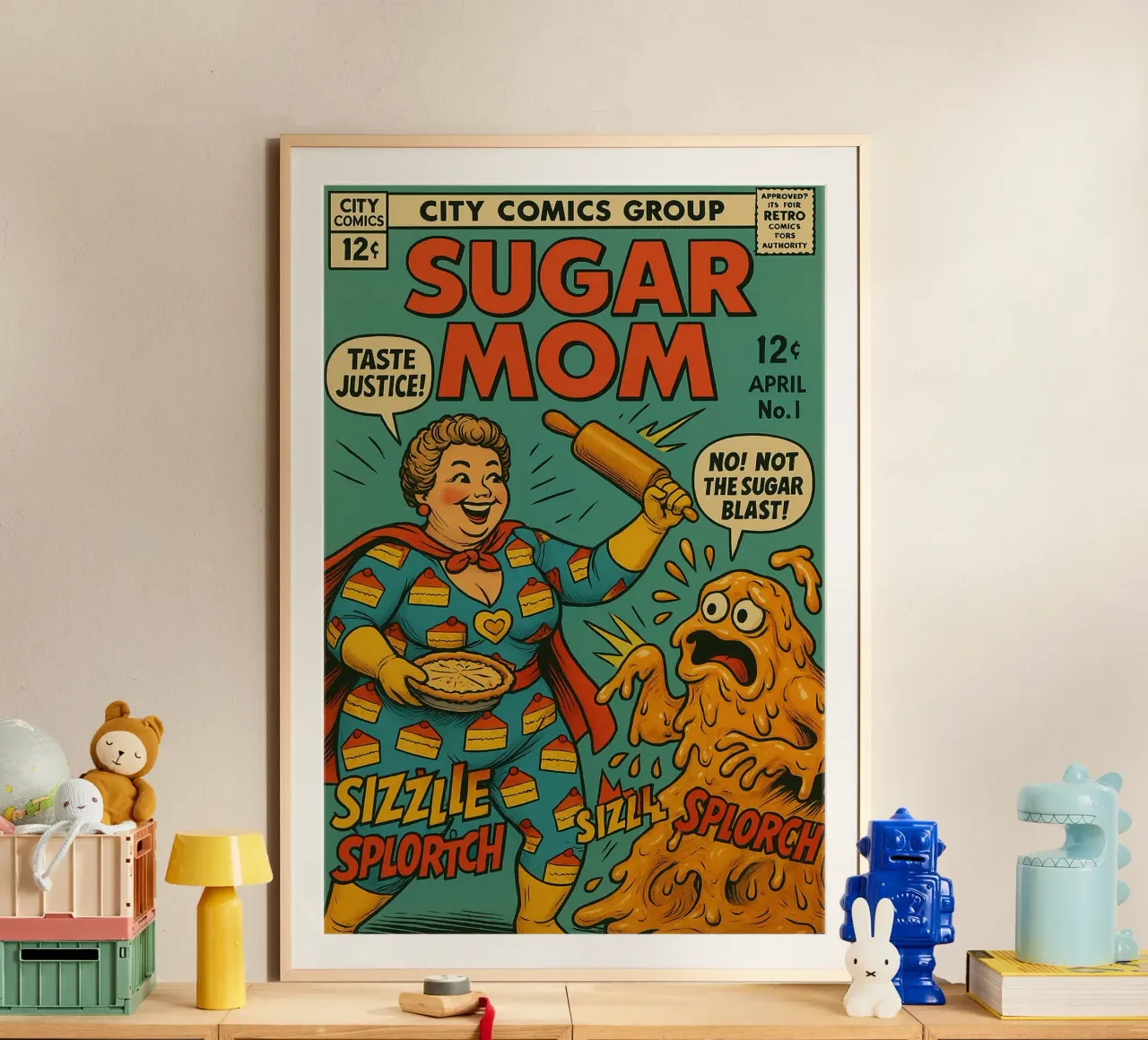 SUGAR MOM - Fresh Supes On The Block carta hahnemühle da Vintage Van Gogh