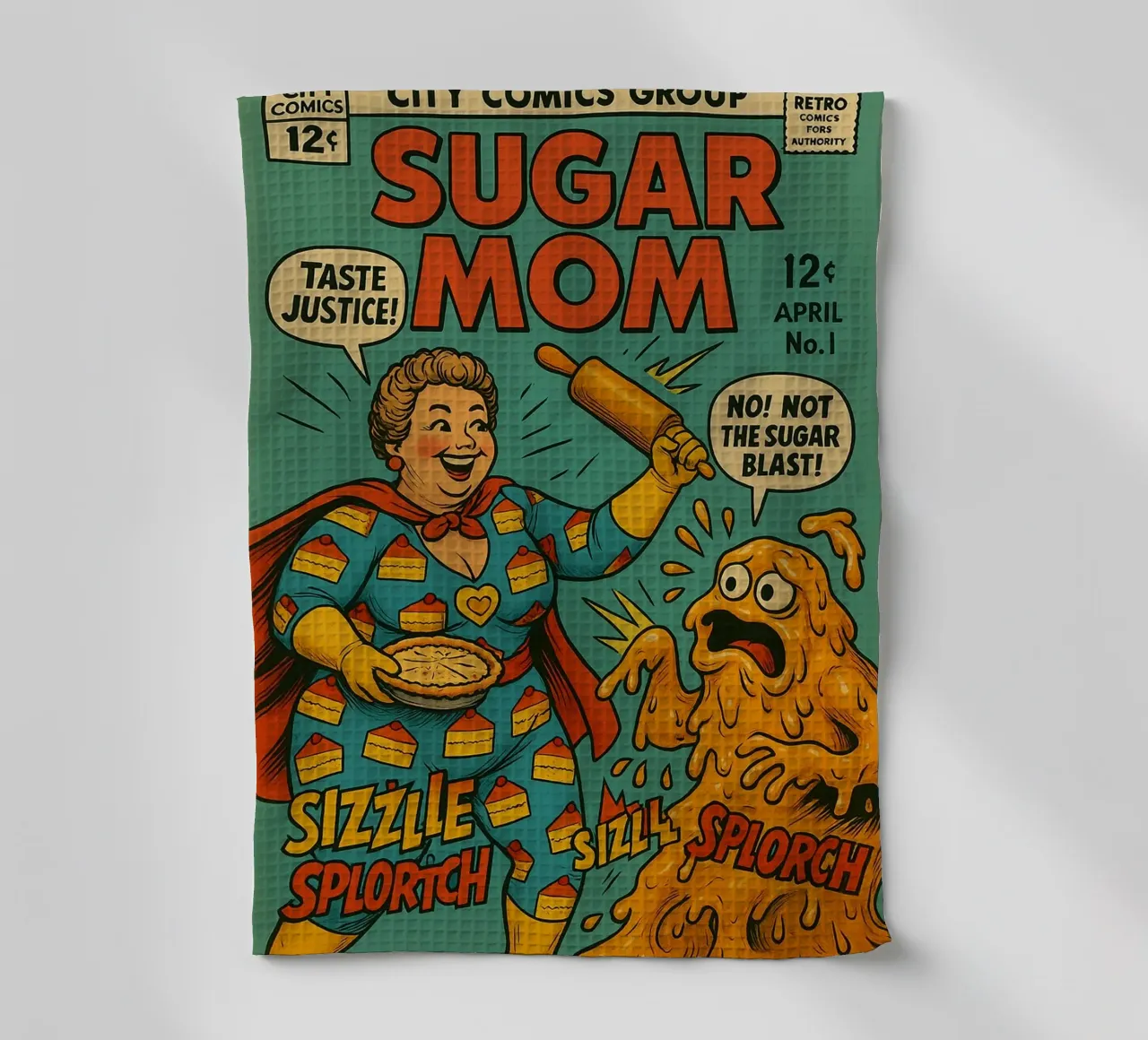 SUGAR MOM - Fresh Supes On The Block canovaccio da cucina da Vintage Van Gogh