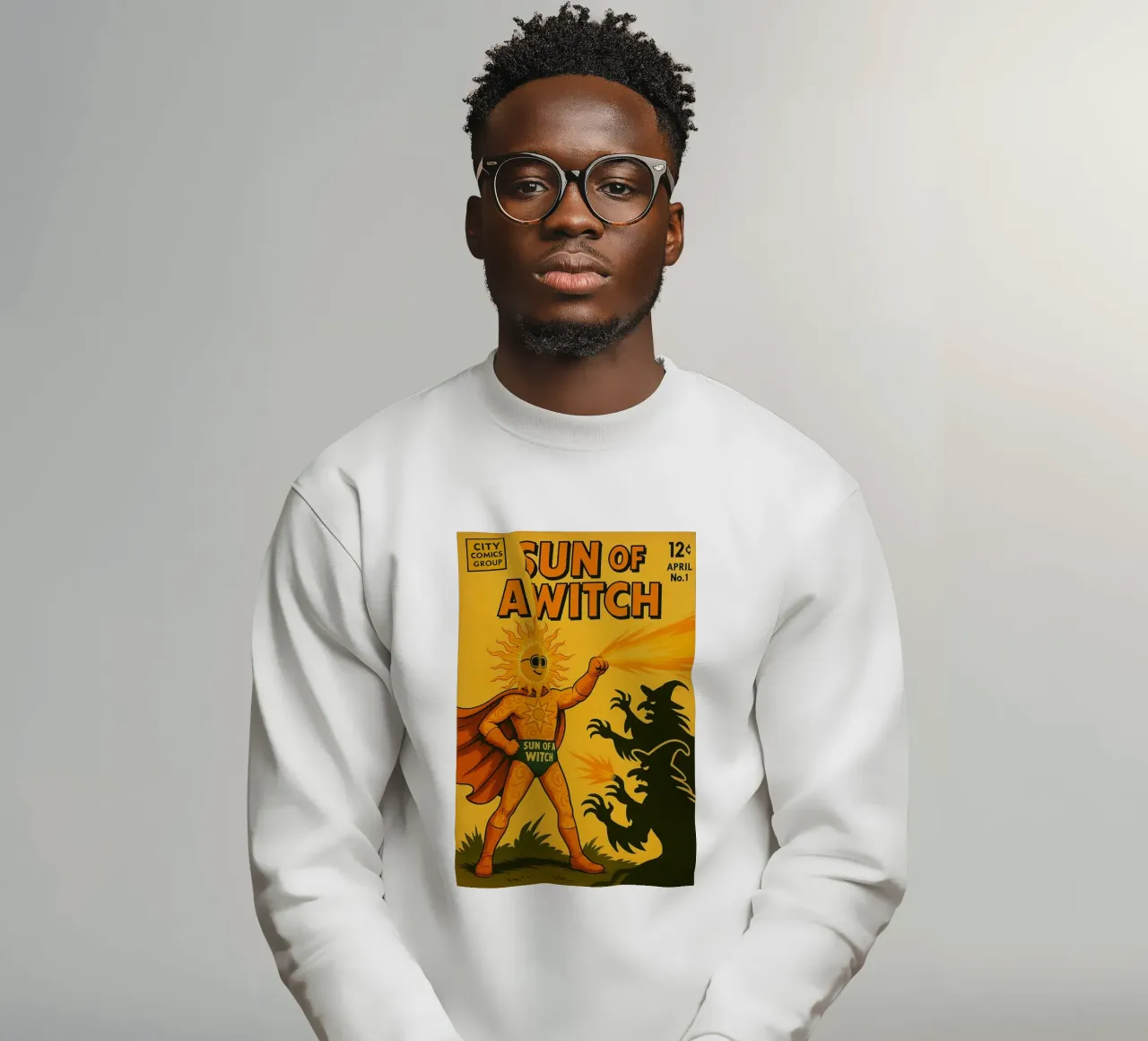 SUN OF A WITCH - Fresh Supes On The Block felpa da Vintage Van Gogh