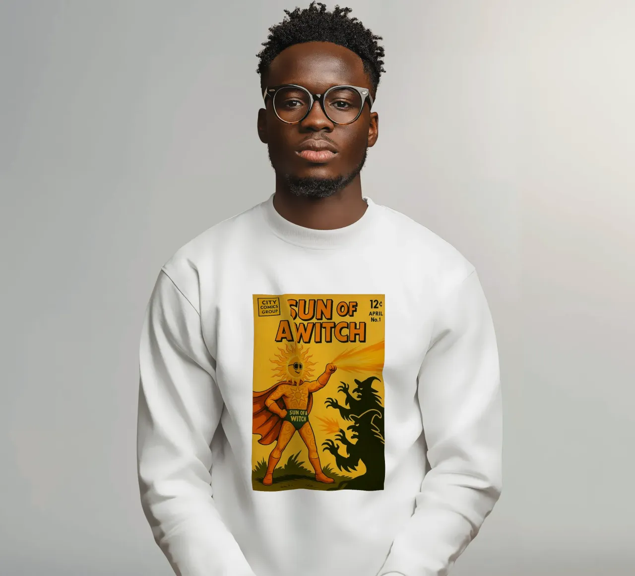 SUN OF A WITCH - Fresh Supes On The Block Sweatshirt von Vintage Van Gogh