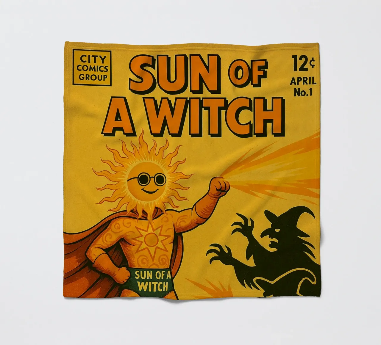 SUN OF A WITCH - Fresh Supes On The Block Fleecedecke von Vintage Van Gogh