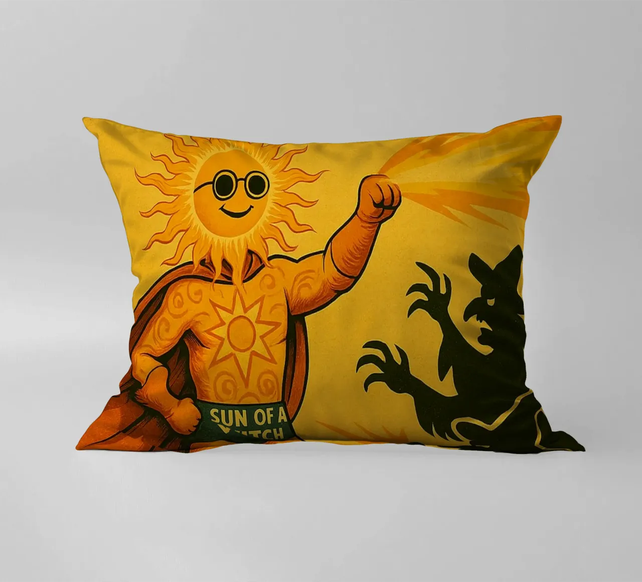 SUN OF A WITCH - Fresh Supes On The Block cuscino da Vintage Van Gogh