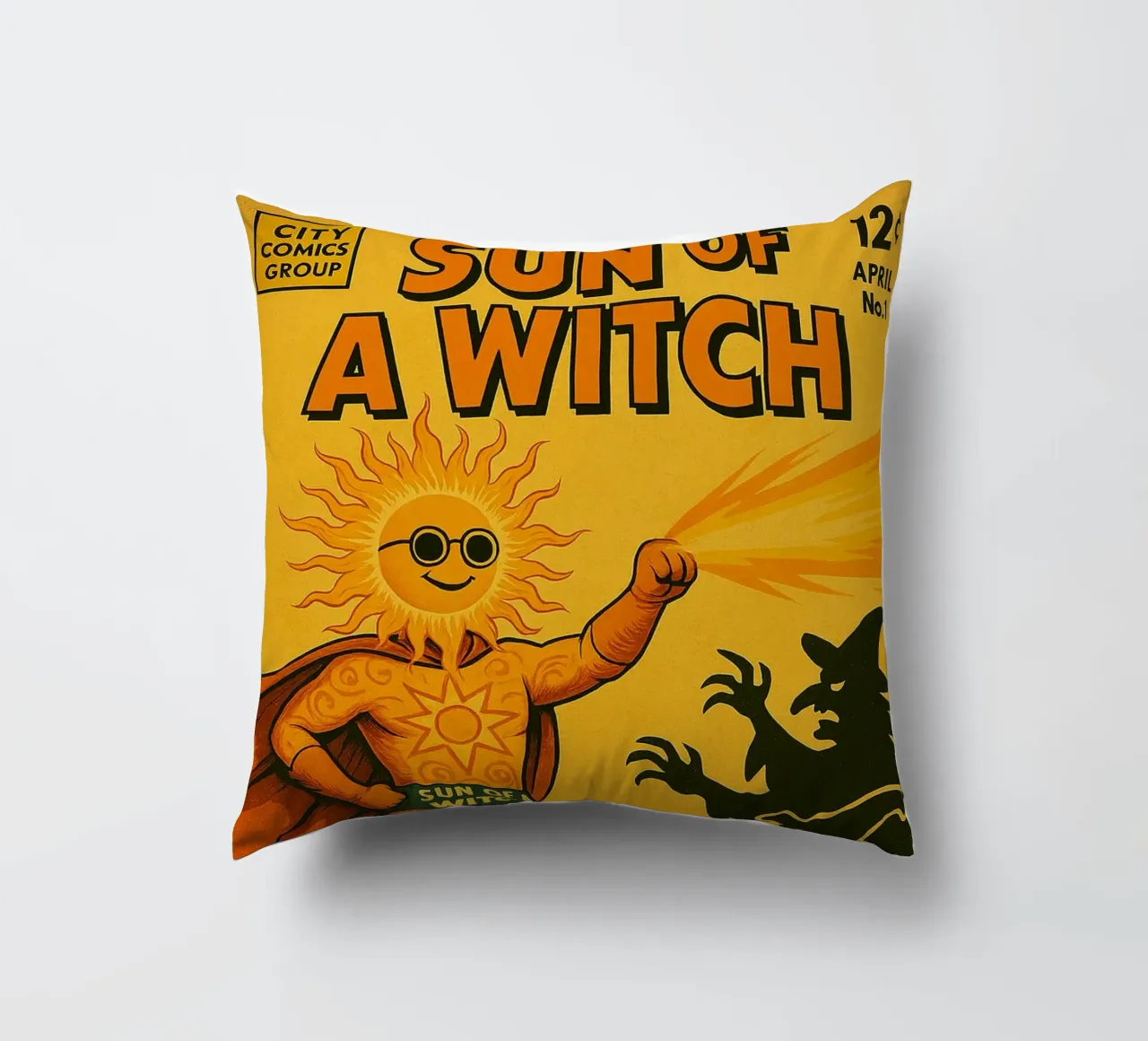 SUN OF A WITCH - Fresh Supes On The Block cuscino da Vintage Van Gogh