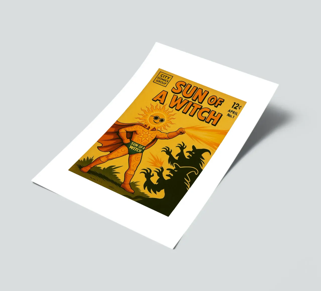 SUN OF A WITCH - Fresh Supes On The Block foglio adesivo da Vintage Van Gogh