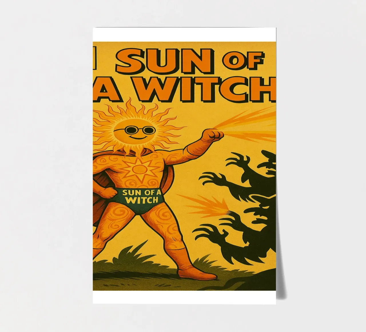 SUN OF A WITCH - Fresh Supes On The Block foglio adesivo da Vintage Van Gogh