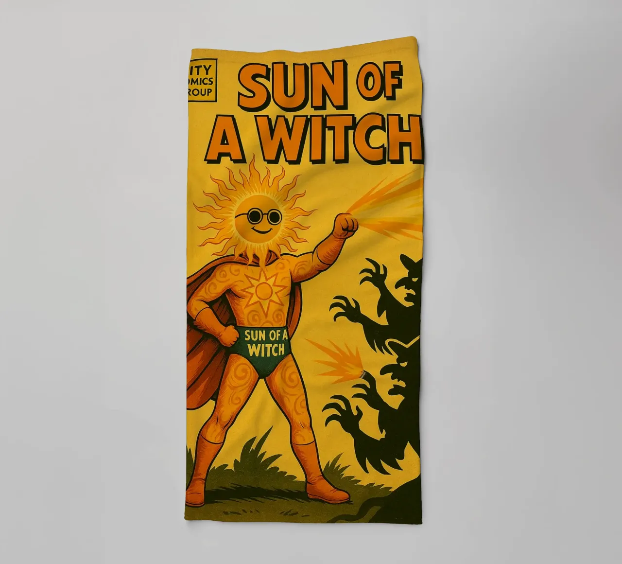 SUN OF A WITCH - Fresh Supes On The Block serviette de bain de Vintage Van Gogh