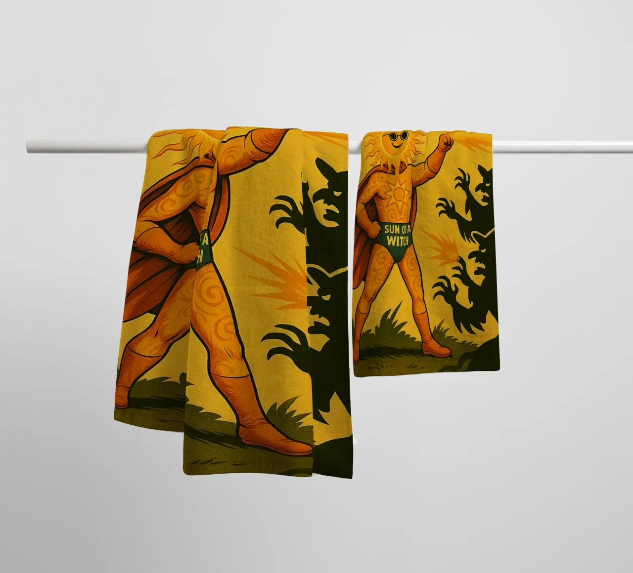 SUN OF A WITCH - Fresh Supes On The Block serviette de bain de Vintage Van Gogh