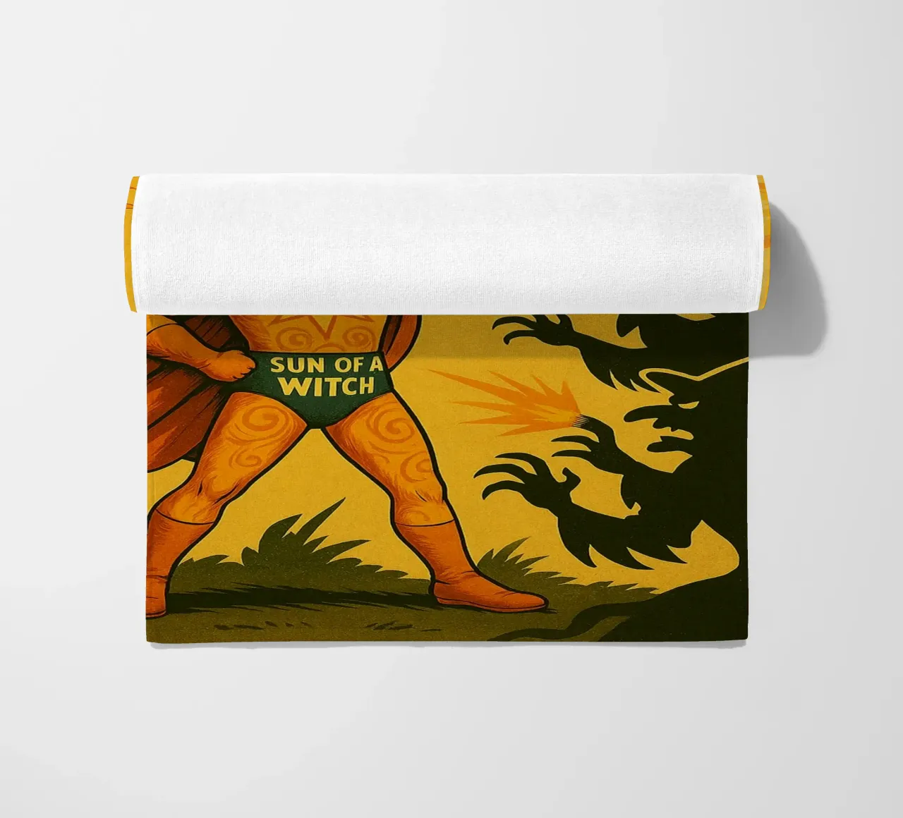 SUN OF A WITCH - Fresh Supes On The Block toalla de playa de Vintage Van Gogh