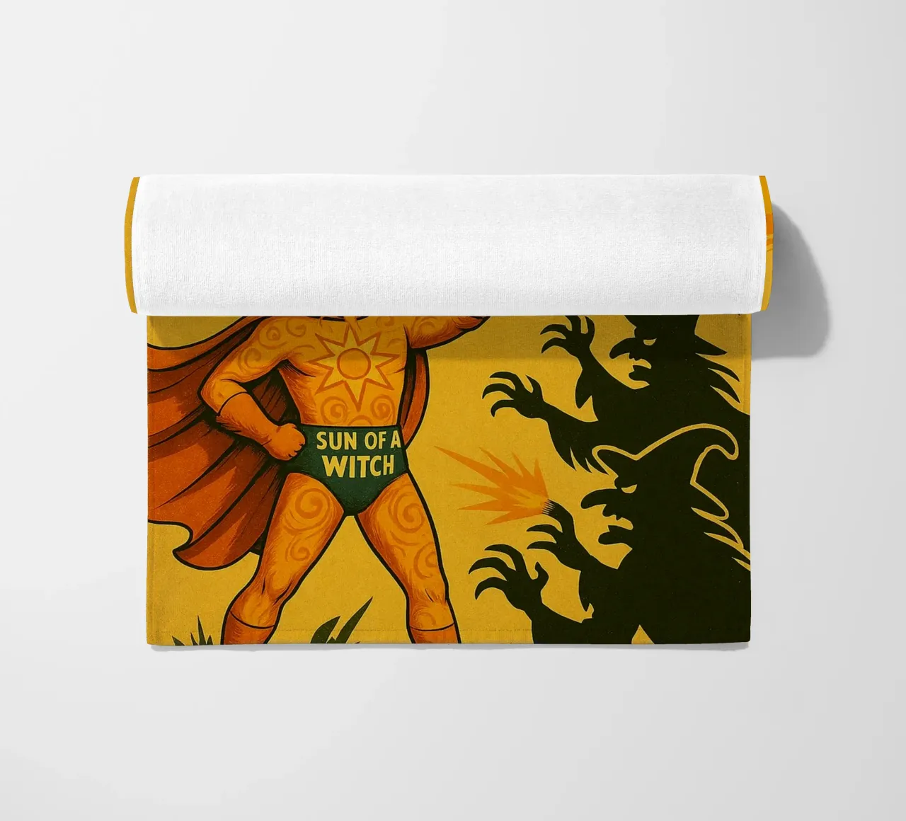 SUN OF A WITCH - Fresh Supes On The Block toalla de playa de Vintage Van Gogh
