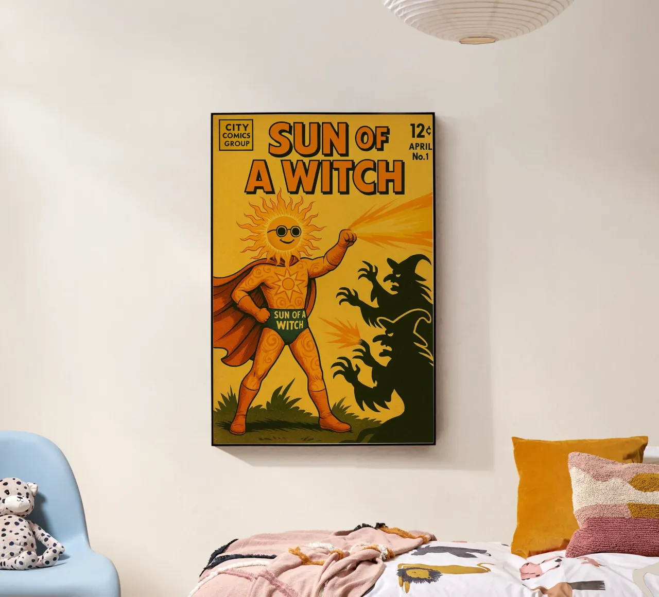 SUN OF A WITCH - Fresh Supes On The Block Acryl-Glas von Vintage Van Gogh