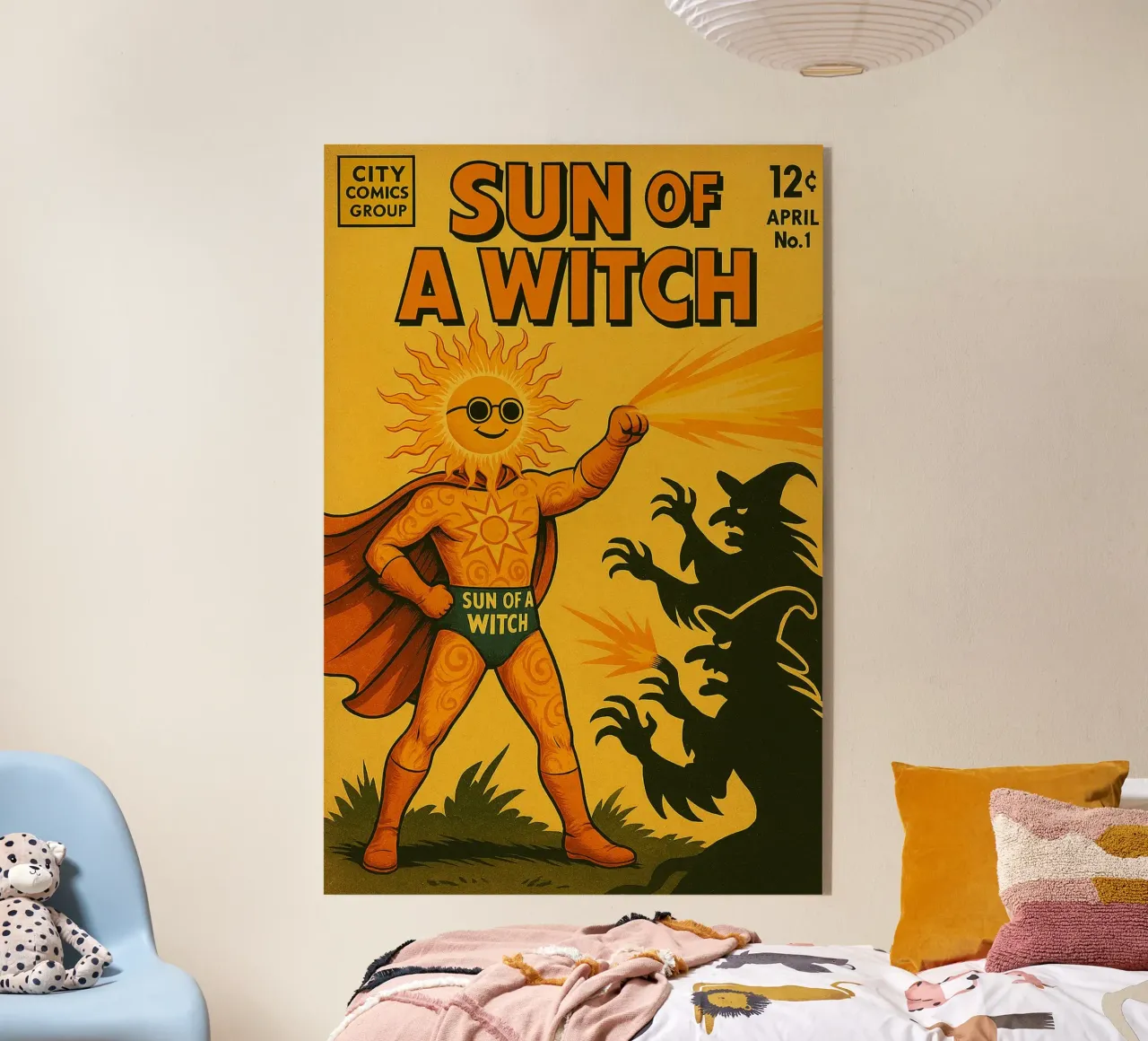 SUN OF A WITCH - Fresh Supes On The Block Acryl-Glas von Vintage Van Gogh