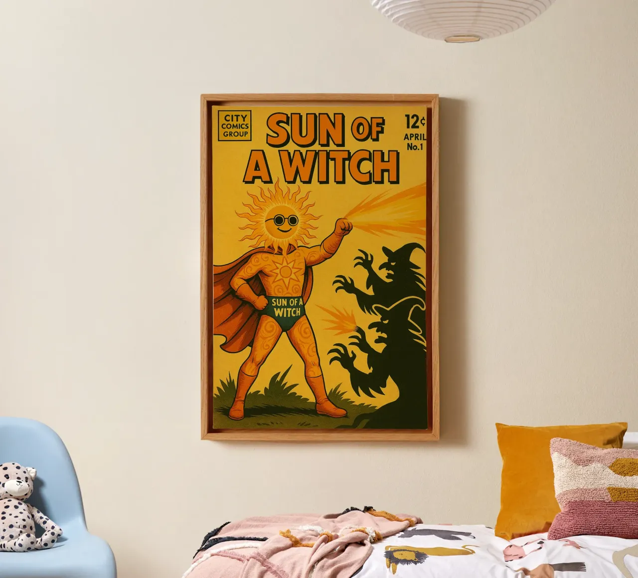 SUN OF A WITCH - Fresh Supes On The Block canvas van Vintage Van Gogh