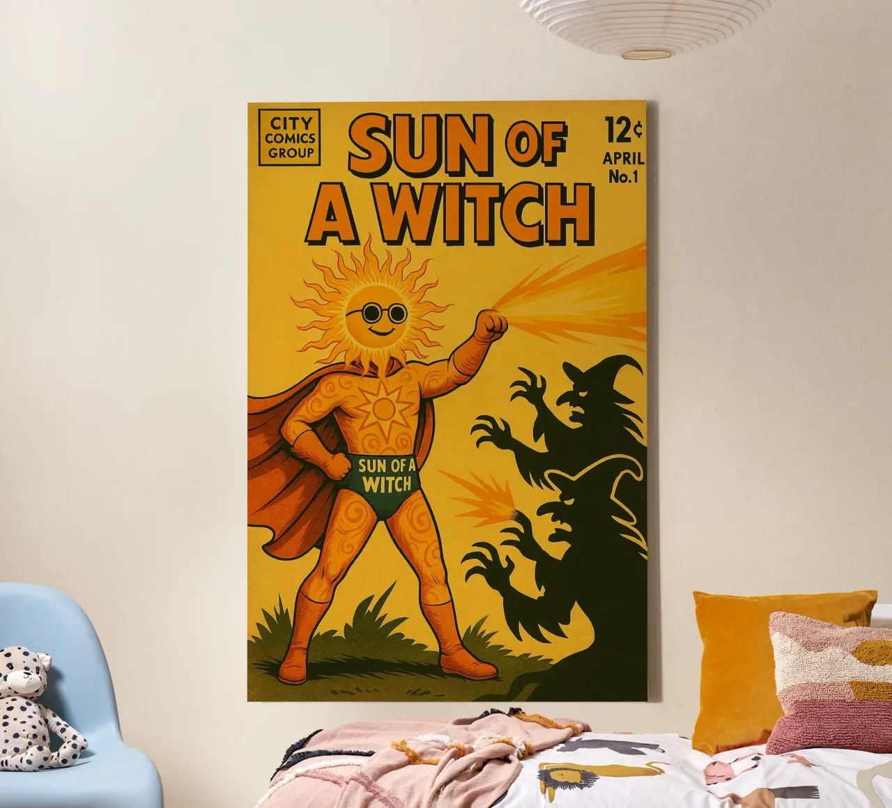 SUN OF A WITCH - Fresh Supes On The Block canvas van Vintage Van Gogh