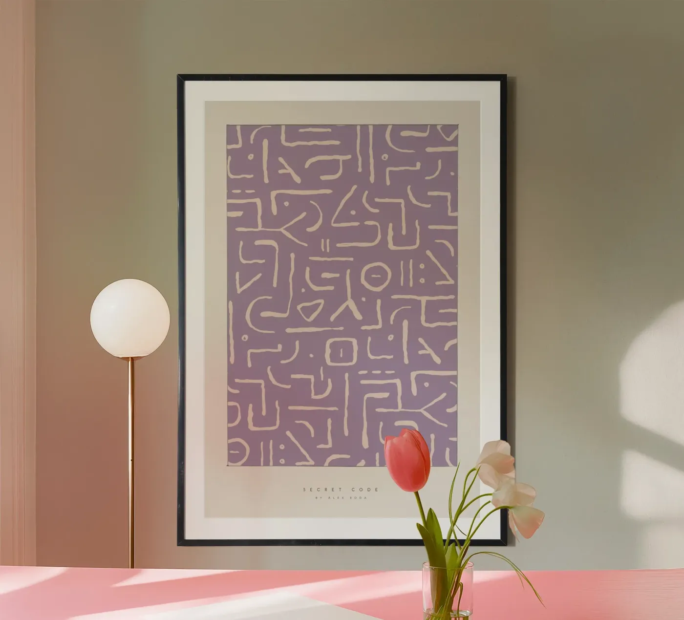 Àlex Roda - Secret Code Poster von The Artcircle