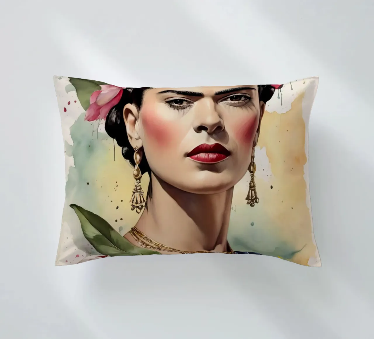 Frida Kahlo ad acquerello cuscino da 🎁 ARTVI-SHOP