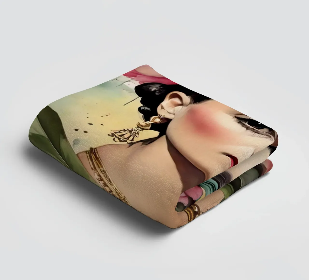 Frida Kahlo ad acquerello asciugamano da bagno da 🎁 ARTVI-SHOP