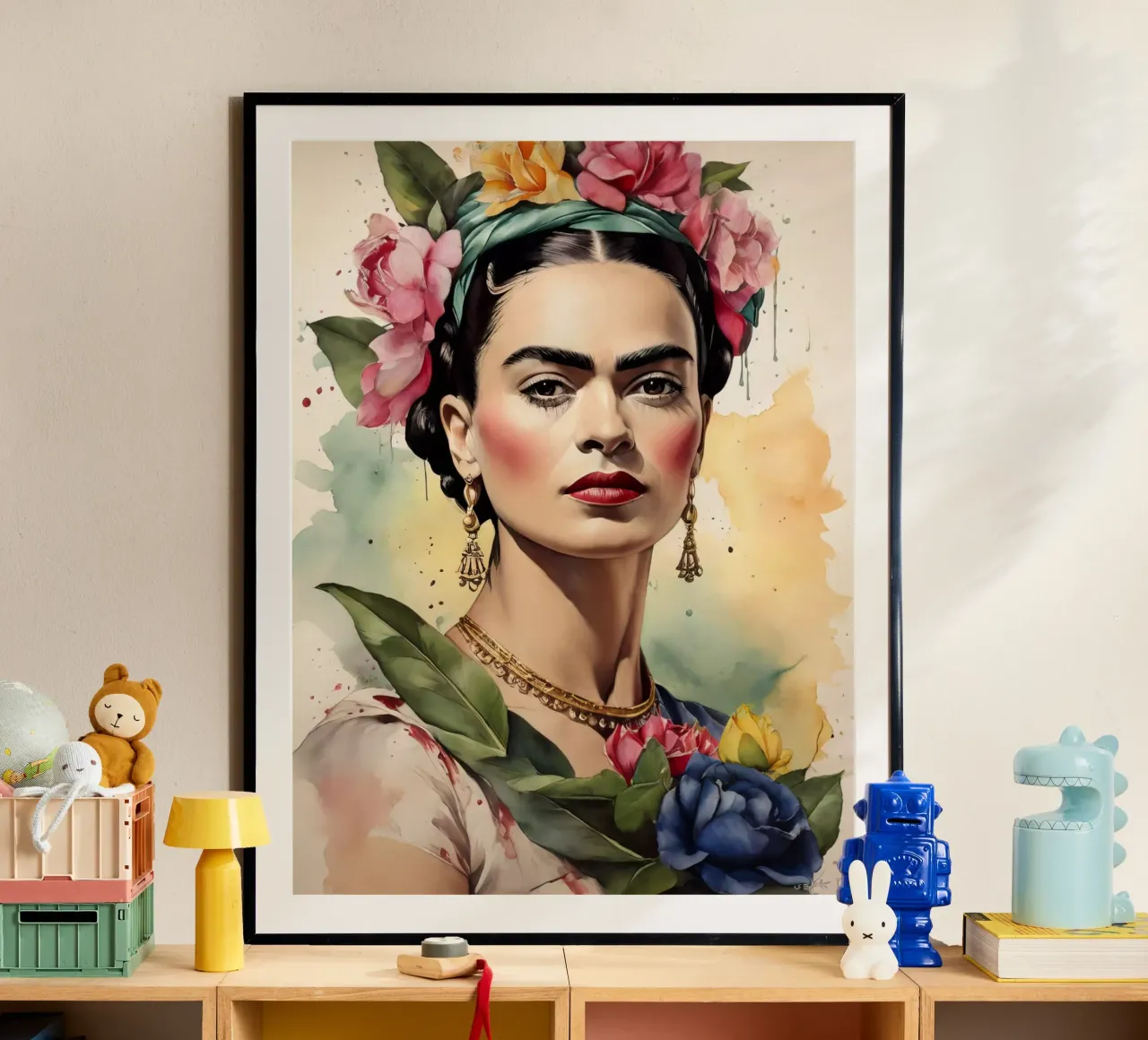 Frida Kahlo ad acquerello carta hahnemühle da 🎁 ARTVI-SHOP