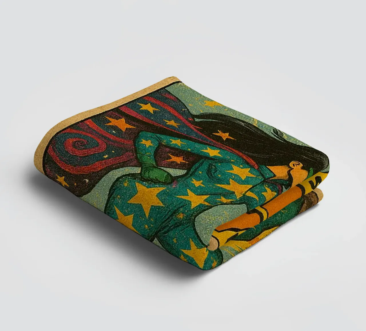 TATA GALORE - Fresh Supes On The Block towel by Vintage Van Gogh