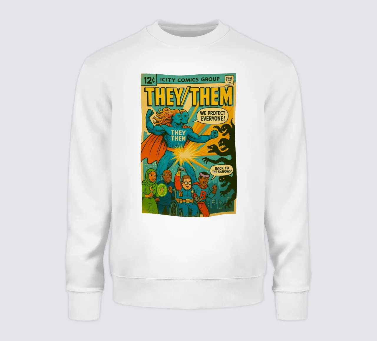 THEY THEM - I nuovi Supes On The Block felpa da Vintage Van Gogh