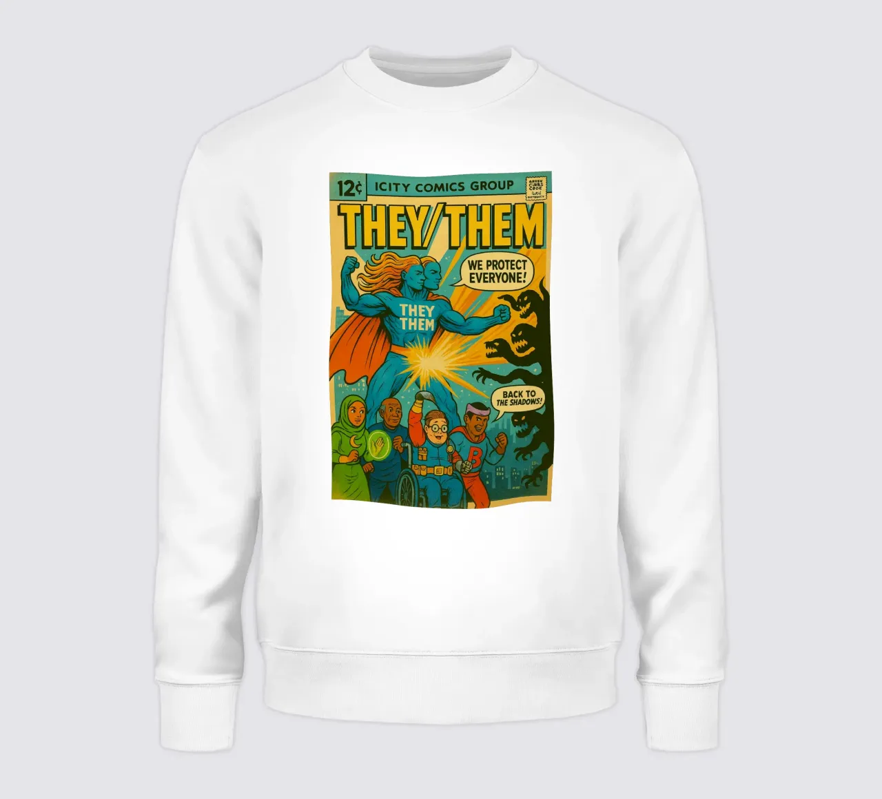 THEY THEM - Verse Supes On The Block sweatshirt van Vintage Van Gogh