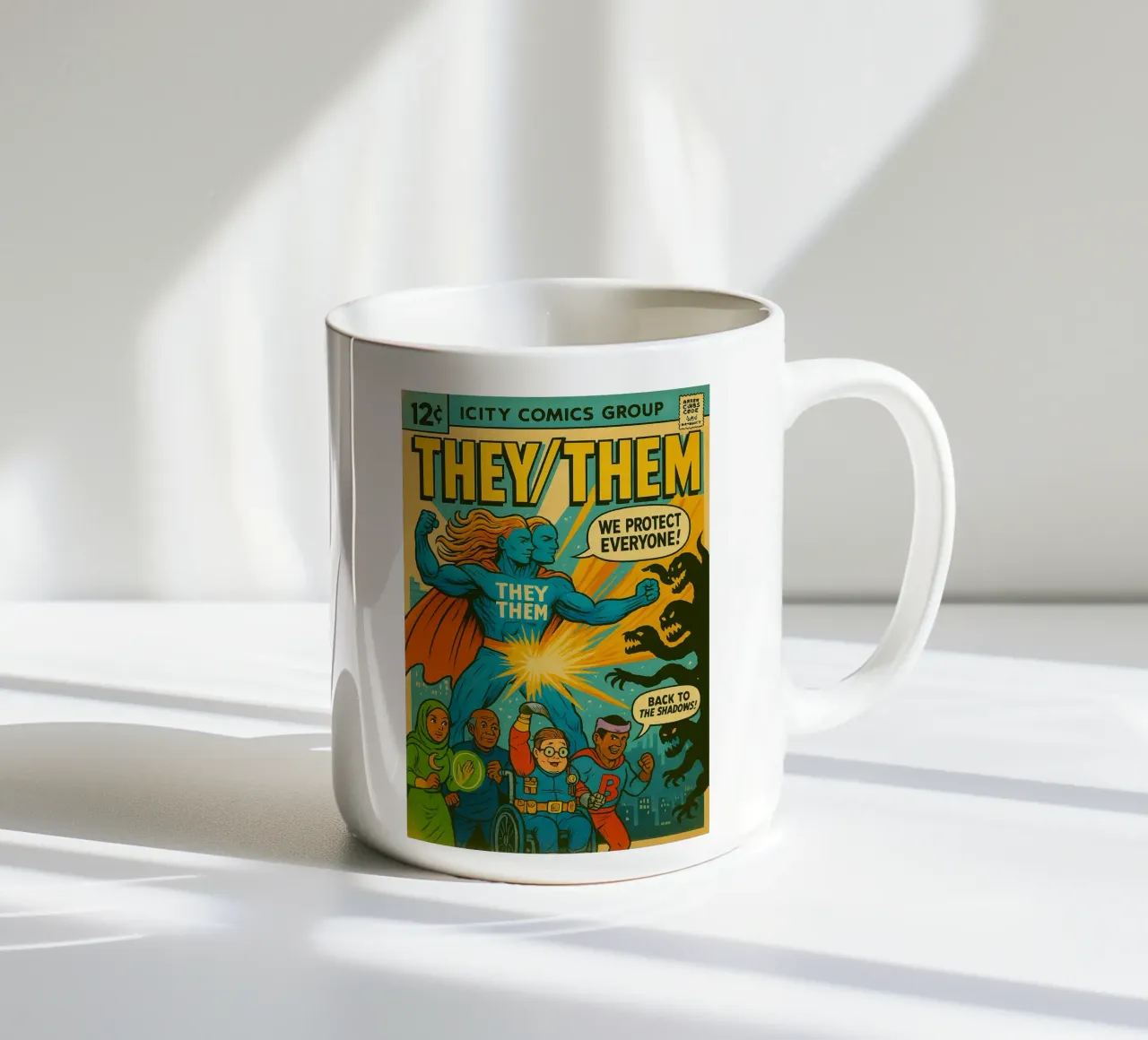 THEY THEM - I nuovi Supes On The Block tazza in ceramica da Vintage Van Gogh
