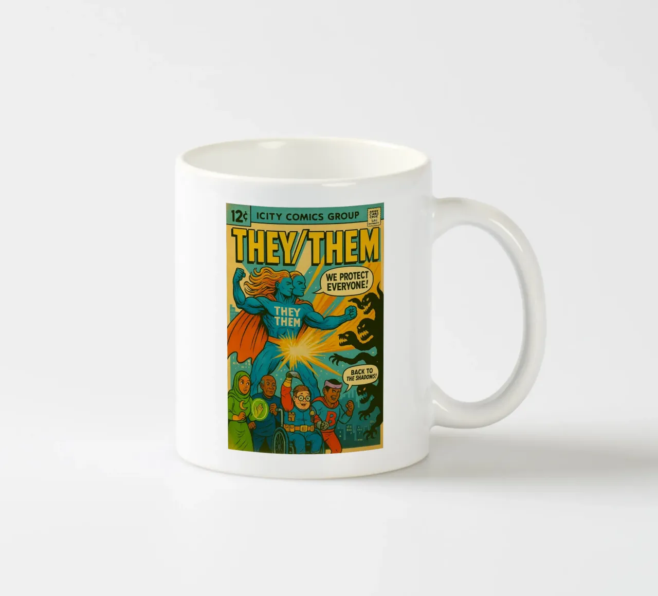 THEY THEM - I nuovi Supes On The Block tazza in ceramica da Vintage Van Gogh