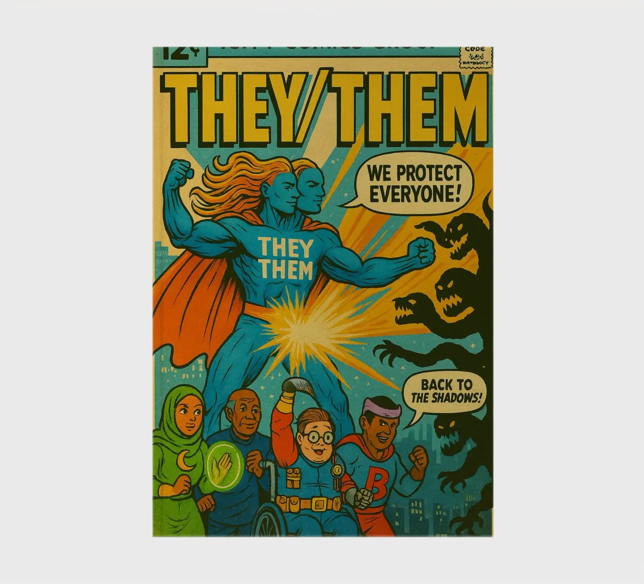 THEY THEM - Fresh Supes On The Block carnet de notes de Vintage Van Gogh