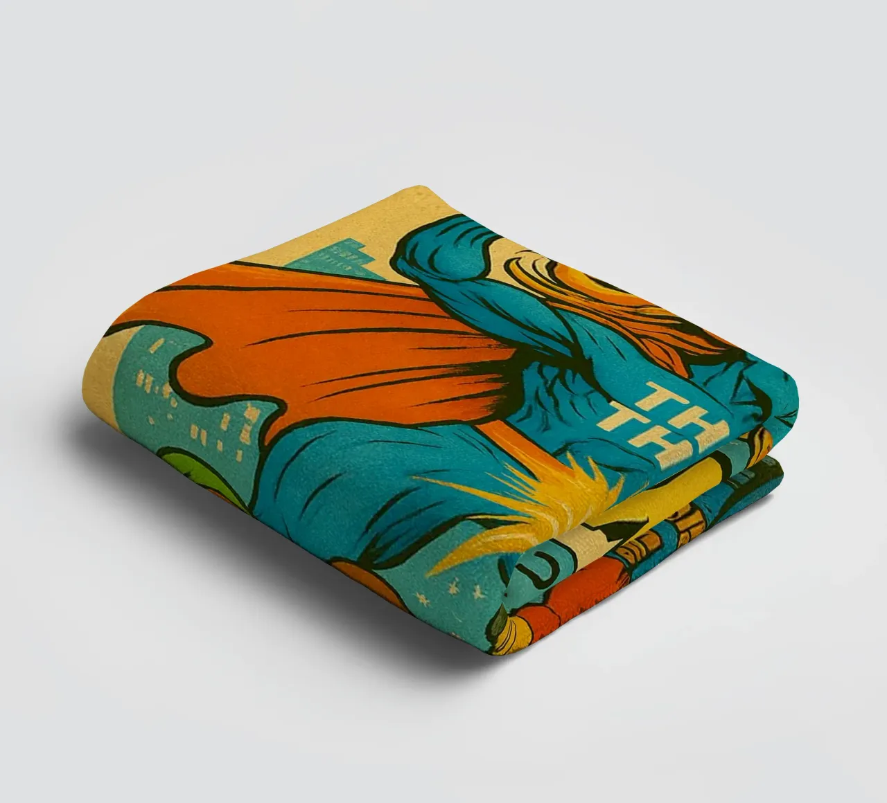 THEY THEM - Verse Supes On The Block badhanddoek van Vintage Van Gogh