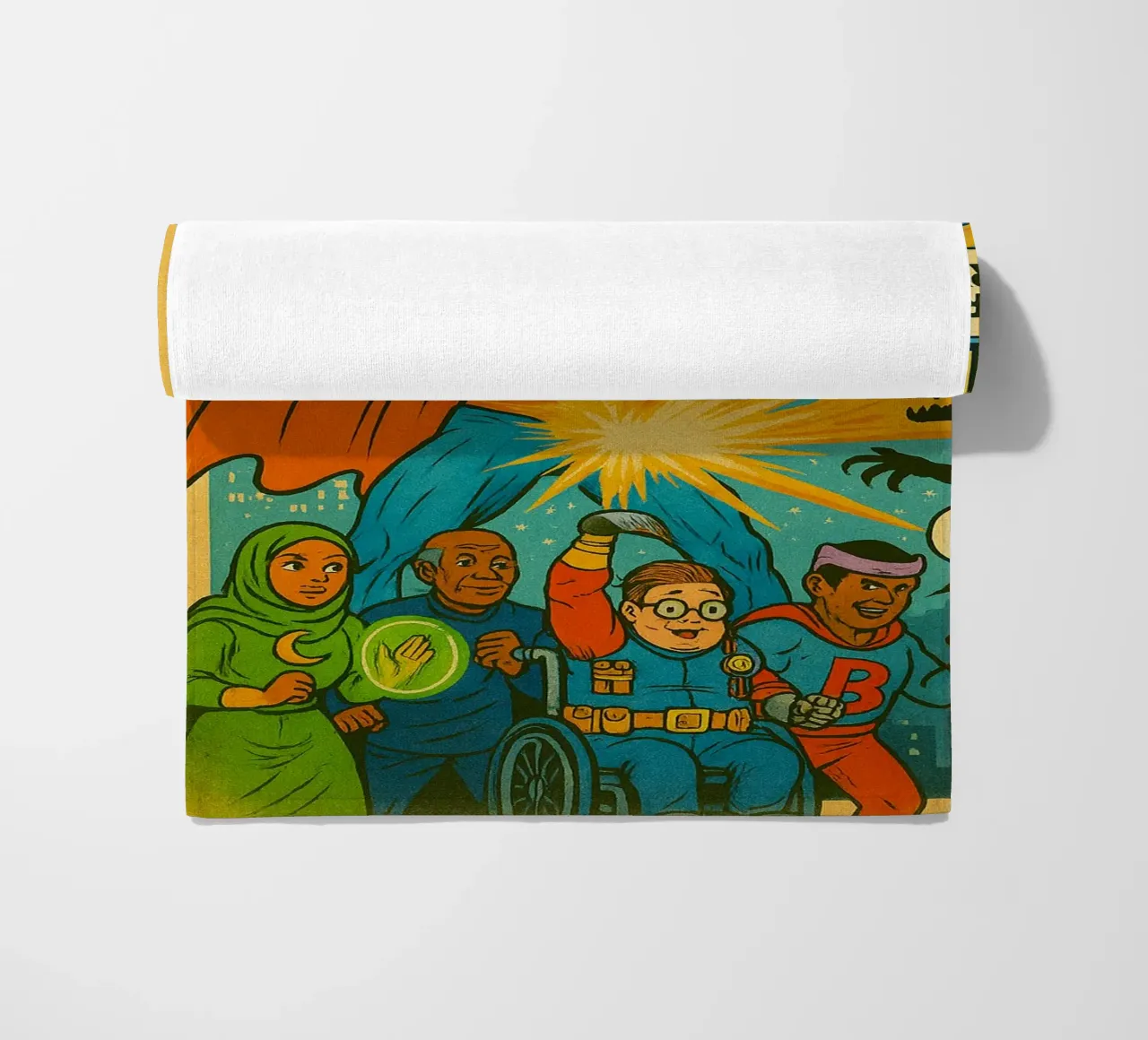 THEY THEM - Fresh Supes On The Block toalla de playa de Vintage Van Gogh