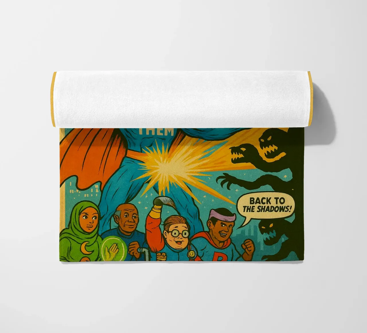 THEY THEM - Fresh Supes On The Block toalla de playa de Vintage Van Gogh