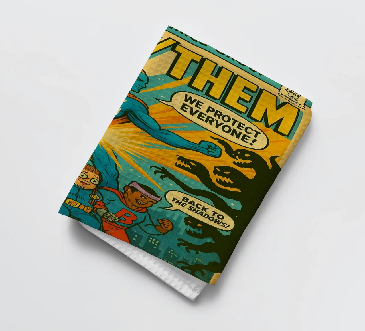 THEY THEM - Fresh Supes On The Block paño de cocina de Vintage Van Gogh