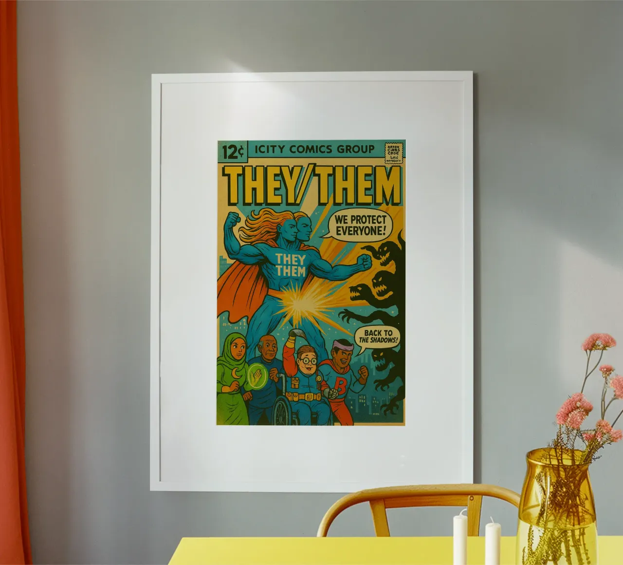 THEY THEM - Frische Supes On The Block Hahnemühle von Vintage Van Gogh