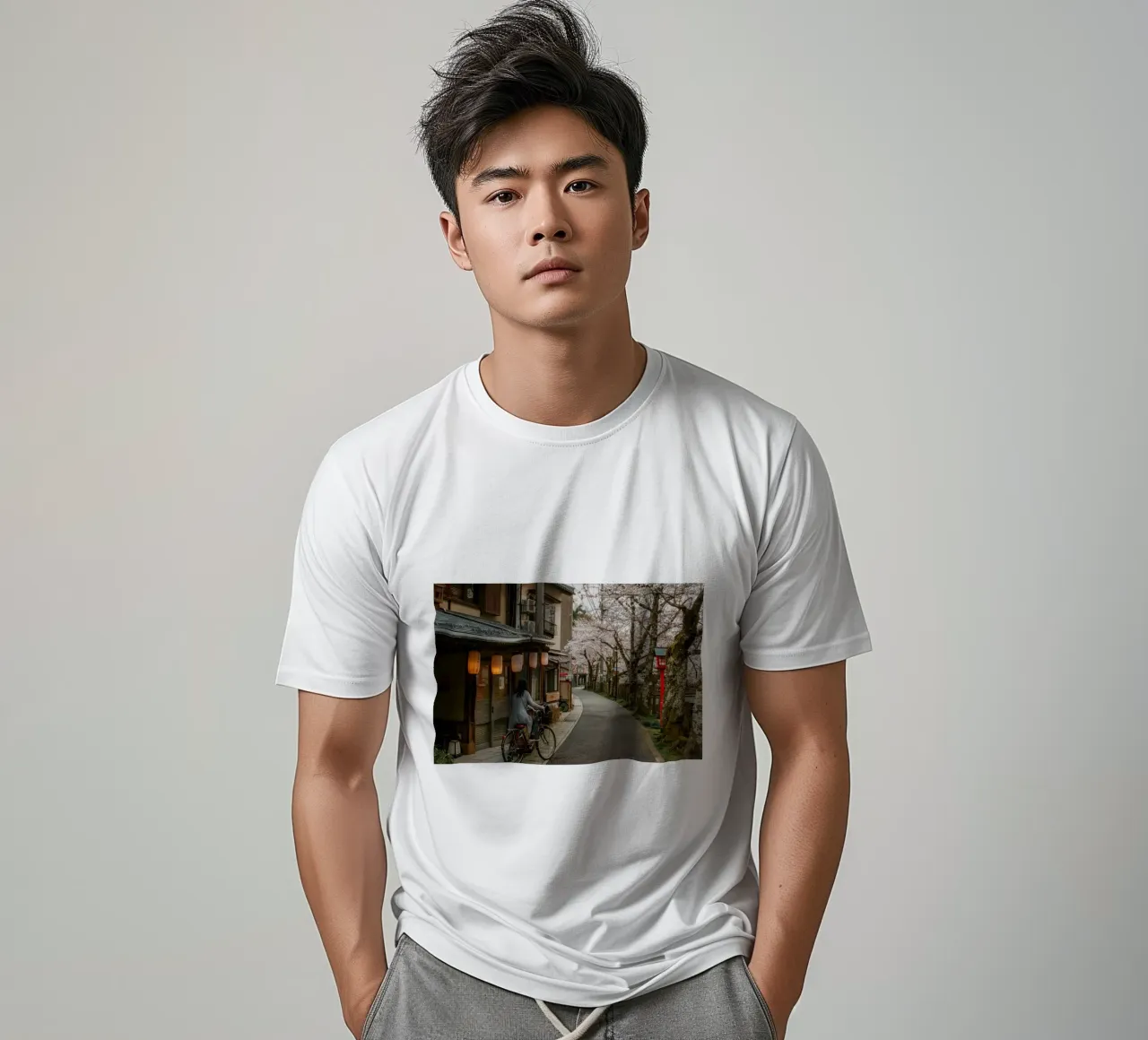 Kinosaki Onsen Fiori di ciliegio, Giappone t-shirt da Marcel Bisig
