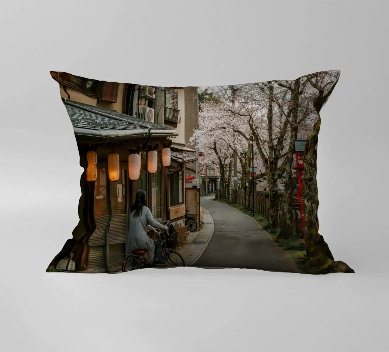 Kinosaki Onsen Fiori di ciliegio, Giappone cuscino da Marcel Bisig