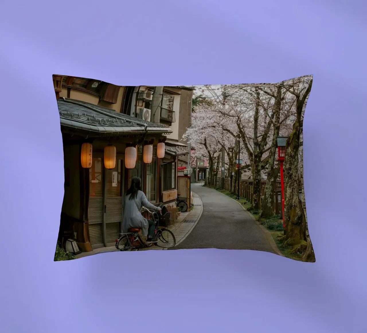 Kinosaki Onsen Fiori di ciliegio, Giappone cuscino da Marcel Bisig